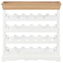 Lasamot Armadietto del Vino Portabottiglie Portavini mensola del Vino per Cantine, ristoranti e Magazzini MDF Marrone e Bianco 70 x 22,5 x 70,5 cm