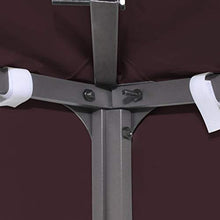 mewmewcat Telo di Ricambio per Gazebo, Copertura Superiore per Gazebo a 2 Strati 310 g/m² 3x3m Bordeaux