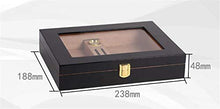 CNBPLS Sicurezza Mini Uomo Portatile Cigar Black Box Portasigarette, Cigar Idratante creatività Cigarette Box Humidor