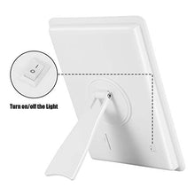 Salmue Specchio per il trucco illuminato,specchio per il trucco illuminato a led con touch screen, rotazione di 180 °,specchio da tavolo illuminato da tavolo dimmerabile da tavolo 16LED