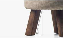 TGTGH - Sedia a sdraio da giardino, pieghevole, per patio, reclinabile, poggiapiedi rettangolare, con gambe in vero legno (51 x 34 x 40 cm)