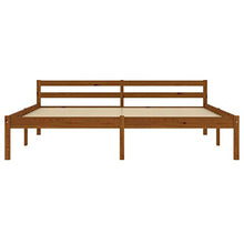 BIGTO - Struttura letto con 2 cassetti in legno di pino massello, mobili per camera da letto, 180 x 200 cm, colore: Marrone miele