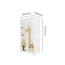 Miwaimao Armadietto impermeabile 60 x 40 x 117,5 cm camera da letto soggiorno finitura armadio armadio cassetto contenitore ordinato
