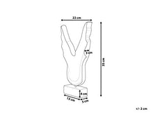 Beliani Figura Decorativa in Legno di Pino a Forma di Ali Moderna 22 x 35 cm CIVAL