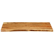 vidaXL Legno Massello di Acacia Piano per Lavabo Bagno Ripiano per Lavello Rustico Mensola per Lavandino Accessori per Bagno 118x55x3,8 cm