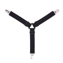 4pcs Lenzuolo della Clip Elastici Copertura Coperte Pinze Holder di Fissaggio Materasso Cinture di Stabilizzazione Slip-Resistente Clip Nero