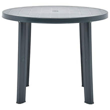 Qnotici Tavolo da Giardino in Materiale plastico Stile Moderno, Tavolo da Giardino per Esterni per Il Tempo Libero, Tavolo da Giardino per riunioni di Famiglia 89 x 72 cm  Verde