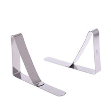 Lunji, clip per tovaglia, 4 pezzi, in acciaio inox, per interni ed esterni