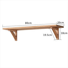 Elegante Semplicità Scaffale a Muro Scaffalature Sospese Scaffali in Legno Massello Camera da Letto, 40 cm / 60 cm / 80 cm / 100 cm / 120 cm, HJJ,