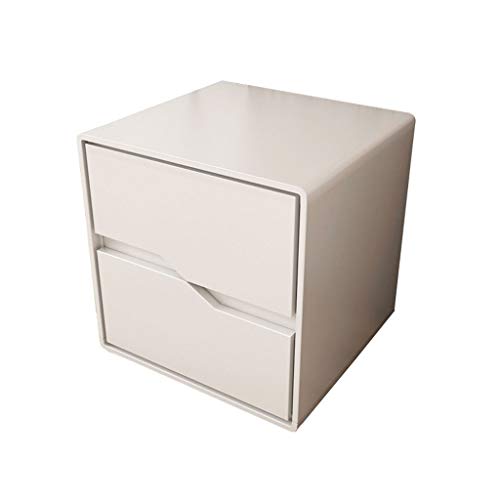 Comodino Legno massello Bianco Nordico Camera da Letto Semplice Armadio di stoccaggio Piccolo Appartamento Casa Piccolo Armadio di stoccaggio Doppio Semplice FANJIANI