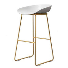 Ferro battuto Bar Stool contatore sedia di metallo industriale Bar Stool Sgabello Alto con il piede e il piede Area di servizio, Hip sedile in plastica, in grado di utilizzare bar ristorante interno e