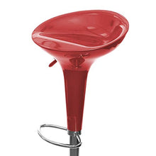 Totò Piccinni Sgabello Bar ARIZONA girevole 360° regolabile in altezza (Rosso, 1 Pz)