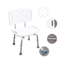 JXXDDQ sgabello da bagno, Sgabello da Bagno Sedia da banco con Antiscivolo da Bagno for Anziani, Anziani, gravidi, disabili e disabili Bianco