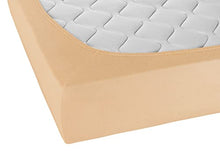 Biberna 0012344 Lenzuolo Frottee-Stretch (Altezza Materasso max. 22 cm) 1X 140X200 cm > 160X200 cm, Oro