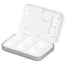 01 Scatola per medicinali Elettronica, Dispenser Automatico di Pillole Non tossico Multifunzionale, a Prova di umidità per i Viaggi a casa Che escono(6 Grid Gray)