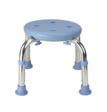 MGMDIAN Sgabello Sedia Vecchio Uomo Sedia da Bagno Sgabello da Bagno Sgabello Antiscivolo lavapiedi di plastica Pesante Sgabello Alto Sgabello Accessori da Bagno (Color : Blue)