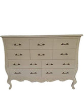 Rokoko - Cassettiera in stile antico Louises, stile barocco, colore: Avorio n. 25, larghezza 150 cm