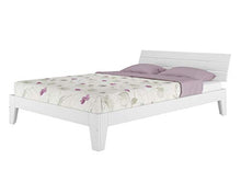 Erst-Holz Solido Elegante Letto Matrimoniale bianco140x200 in Pino con doghe rigide 60.54-14W