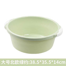 LIMMC bacinella di plastica lavabo Domestica Grande Spessore Rotonda lavandino Rosa Blu Lavare Piccolo Bacino, Blu S