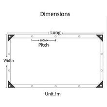 Telone Impermeabile Trasparente con Occhielli,Spessore 0,3mm Tela Cerata Plastica Trasparente in PVC,Tessuto Esterno per Tenda da Sole,Coperture Impermeabili per Serre Vegetale (1.2x4m/4x13ft)