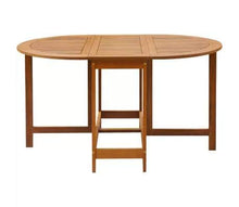 Tavolo da Giardino, Pieghevole, Salvaspazio, in Legno di Acacia Oliato, Facile da Pulire, Uso Interno Esterno Arredo Giardino 130 x 90 x 72 cm (L x P x A)(Naturale)