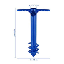 BESTOMZ Base per ombrellone da avvitare 38cm (Blu)