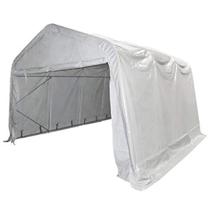 UnfadeMemory Tenda Capannone 4x6x3,07 m Tendone Deposito Bianco Impermeabile 550 g/m² Tenda da Stoccaggio in PVC