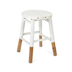 Black Velvet Studio SgabelloI Love Bambu, per Il Bagno, Rustico, Bamboo, Colore Naturale, 44x31x31 cm.
