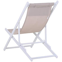 Outsunny Set 2 Sedie Poltrona Sdraio da Esterni, Pieghevoli e Reclinabili, in Alluminio, Bianco, 96.4 x 58 x 91.5cm