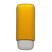 SMEJS Cigar Box Cigar Box, Sigaro Portable Set Cigar Idratante Cigar Box Giallo può Contenere 2 (Dimensioni: 7x16.5x3cm)
