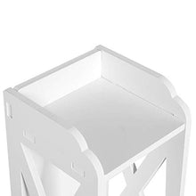 Governo della mobilia della Toilette del Bagno - 80 * 15,5 * 15,5 cm Governo della mobilia della Toilette del Bagno Armadio di Legno Bianco Scaffale di stoccaggio del Tessuto