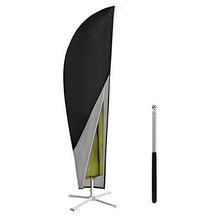 Awroutdoor Fodera Protettiva per Ombrellone, Copertura protettiva per ombrellone, Oxford 420D polyester, Impermeabile, antipolvere e resistente ai raggi UV(Con asta telescopica)280*30*81*45cm