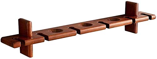 COLiJOL Mensola per Vino Portabottiglie e Bicchieri da Vino a Parete Portabicchieri in Legno Naturale Appendiabiti Capovolto Scaffale per Calice Scaffale Facile da Installare