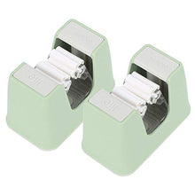 Supporto per Scopa Impermeabile con Design a Ganasce a Rullo, 2 Pezzi, Montato a Parete, Facile da installare, Senza Perforazione per L'Ufficio Domestico(Green)