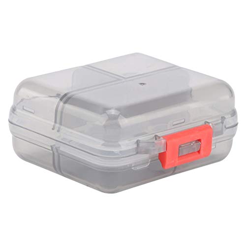 Portapillole, AM/PM Settimanale Scatole per Pillola 7 Griglie Trasportatore Portatile di Vitamine Droga Scatola di Medicina Mini Custodia Contenitore per Pillole Porta Pillole (Gray)