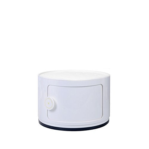 UMCCY Semplice plastica Libera Combinazione Locker con la Porta della Camera da Letto Bambini armadi del Comodino Snack Toy armadietto, 1, Uno Strato di Bianco