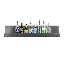 Senza Marca/Generico - Speed Rack Con Schienale Rialzato Per Facilitare Il Lavoro Del Barman - Tasca Porta Bottiglie Inox Per : Bar ,Ristoranti ,Discoteche ,Matrimoni ,Catering - 120 x 11 x h 25 cm.