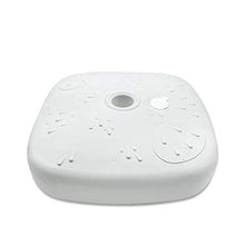 Mediawave Store - Base per Ombrellone in Plastica Riempibile con Acqua o Sabbia da Giardino Capienza 18 lt Circa, Picchetto per Ombrellone, Base Quadrata Bianca 430927