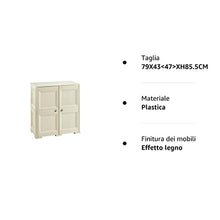 Tontarelli S.p.A. Armadio 2 Moduli 19605019, Angora, 79X43<47>XH85.5CM