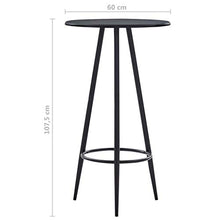 Tidyard Set 3 pz da Bar, Set Tavolino Bar, Set di Mobili per Cucina, Set Bar per la Casa, Set di Mobili da Balcone,Set Tavolo Quadrato e 2 Sedie da Bar Alti, in Similpelle