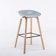 JIAGU - Sedia da bar in legno, stile moderno, casual, per colazione, ristorante, bar, cena, con cuscino in plastica e schienale in legno, semplice sedia per soggiorno, decorazione per scarpe alte
