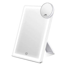 Specchio per Trucco a LED Touch Specchio per Staffa da Tavolo su Un Lato con ingrandimento 10x Specchio per Trucco Specchio per Trucco con Luce a LED Halo