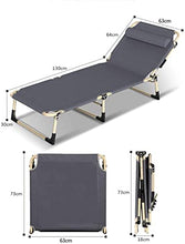 CDFC Bed Lounger all'aperto Letto Letto reclinabile Letto Rilassante in Tessuto di Stoffa Resistente agli Agenti atmosferici Zero Gravity Giardino Pieghevole Letto Solare Regolabile