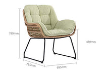 HongTeng Divani Verde Chiaro Divano Pigro Tatami Confortevole Sedia in Rattan Camera da Letto Balcone Nap Tempo Libero Piccolo Divano può Essere Combinato con 69,5 × 71,5 cm (Size : A(1*Sofa))