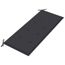 vidaXL Panca da Giardino con Cuscino Antracite 240 cm Massello di Teak