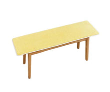 Cuscino lungo per divano da interni ed esterni, tappetino per divano in peluche di colore puro per 2 3 posti (giallo, 35 x 120 cm)