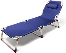Tavolo da Picnic all'aperto Sedia da Salotto con Cuscino per Adulti per Adulti da Campeggio all'aperto Patio Pesante Portatile da Giardino Portatile sedie in Metallo BBQ Party Table (Color : Blue)