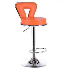 TYJIAJU Sedie Home Sgabello da bar Pu + Struttura in metallo Elegante e minimalista Sgabello alto regolabile a 360 ° GHK/F