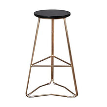 Yxsd Bar in Legno Sgabelli Colazione Pianale da Cucina con Struttura in Metallo e Solid Sedile in Legno sedie da Bar Gambe in Metallo Sgabelli Rovere Moro sgabelli Alti SetIndustrial Style