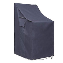 SONGMICS 600D Oxford Copertura per Sedie Impilate, Protezione Impermeabile Antivento e Anti-UV per Sedie da Giardino, GFC95G